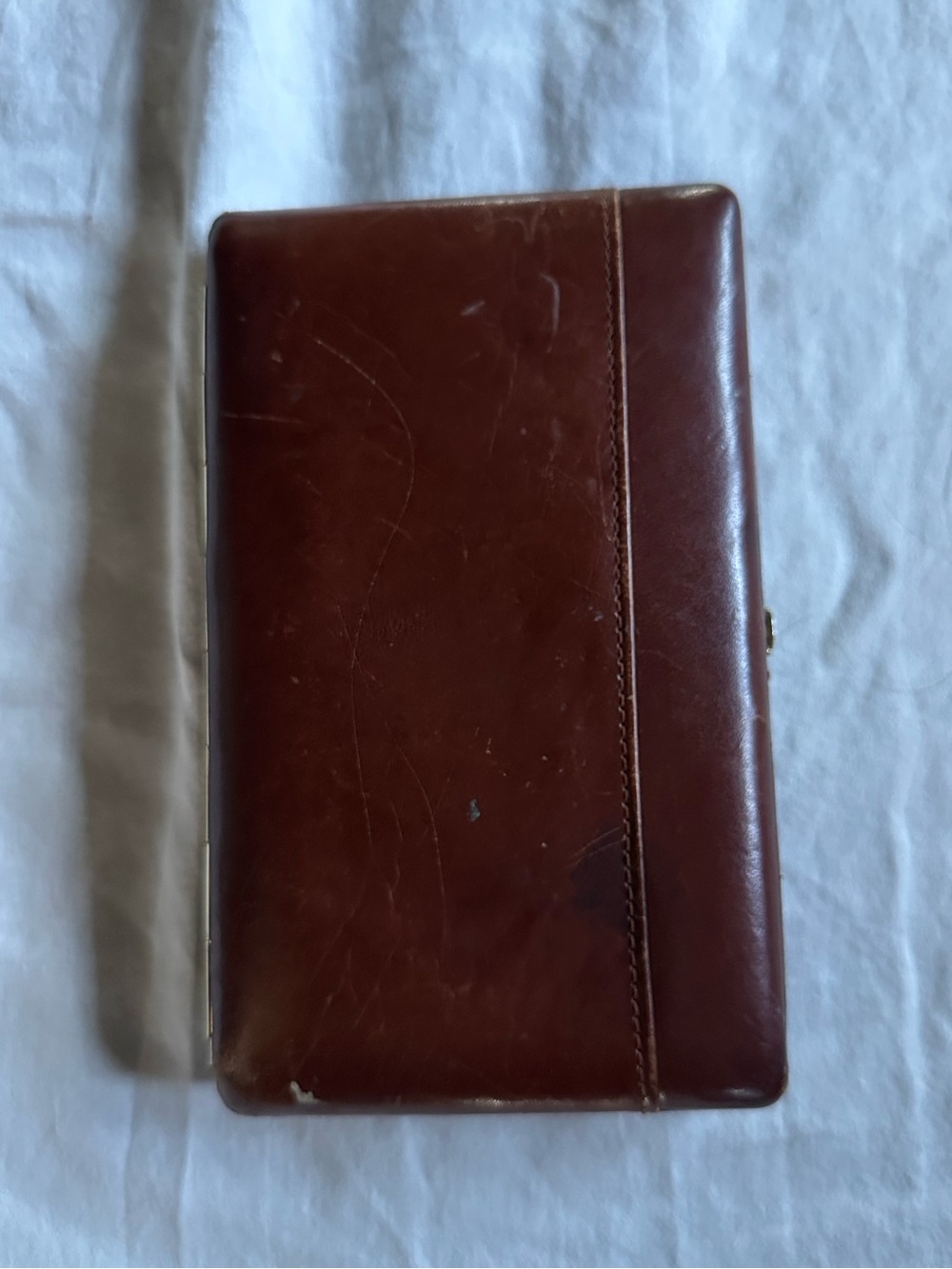 Abas Brown Leather Vintage framed  Wallet